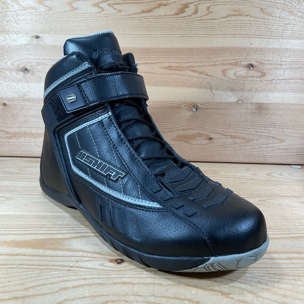 SHIFT Racing Fuel Street Shoe Men’s 12 Black Hi Top Short Boot Double Closure